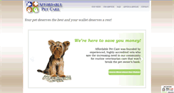 Desktop Screenshot of apc-vet.com